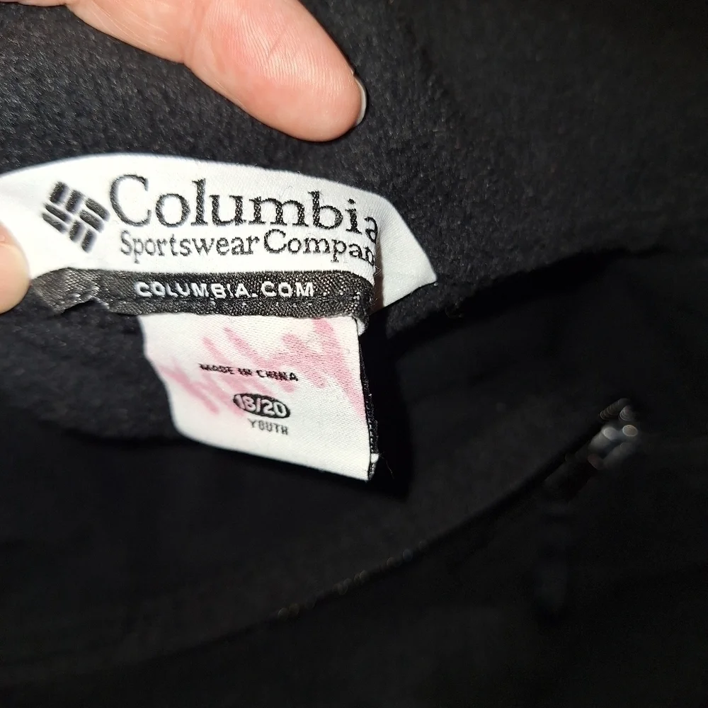 Columbia Sportswear Black Fleece Jacket Youth Extra Large